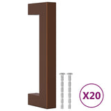 Cabinet Handles 20 pcs Bronze 96 mm Stainless Steel 3203660