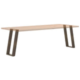 Console Table Legs U-Shaped 2 pcs Natural Steel 28x cm Steel 4012779