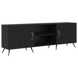 TV Cabinet Black oak 150 x 30 x 50 cm Engineered wood 879591