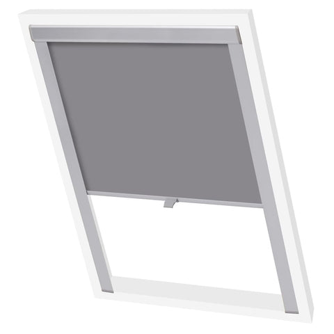 ZNTS Blackout Roller Blinds Grey S06/606 131273