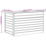 Garden Storage Box 126x72x72 cm Wood 42702