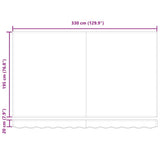 Awning Frame Beige 350 x 200 cm Polyester with PU coating 3329715