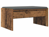 Hall Bench with Cushion Old Wood 63 x 38 x 40 cm 891550