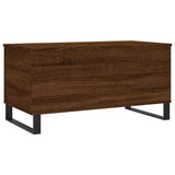 Coffee Table Brown Oak 90x44.5x45 cm Engineered Wood 830987
