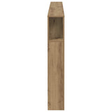 Headboard Cabinet Artisian Oak 180x18.5x102.5 cm Engineered Wood 856885