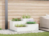 Garden Planter White 100 x 100 x 60 cm Steel 865863