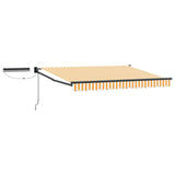 Solar Motorized Awning Yellow & White Stripe 3.5x2.5 m 3420122