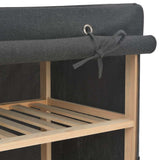 Wardrobe Grey 135x40x170 cm Fabric 248197