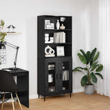Highboard Black Oak 69.5 x 34 x 180 cm 3403179