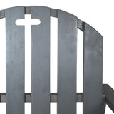 Garden Chair Set of 2 Grey Solid acacia wood 312419