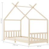 Kids Bed Frame Solid Pine Wood 90x200 cm 283366