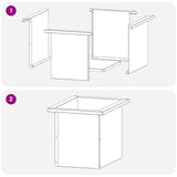Garden Planter with LED 2 pcs Silver 30 x 40 x 30 cm 8008081