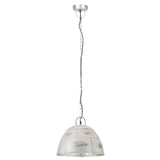 Industrial Vintage Hanging Lamp 25 W Silver Round 31 cm E27 320546