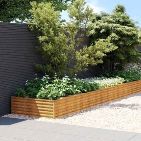 Garden Raised Bed 770x100x36 cm Corten Steel 151999