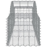 Arched Gabion Baskets 8 pcs 200x50x40/60 cm Galvanised Iron 3146263