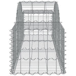Arched Gabion Baskets 10 pcs 200x50x40/60 cm Galvanised Iron 3146265