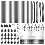 Fence Post Other 26 pcs Silver 3.2 x 3.2 x 90 cm Steel 3350241