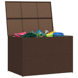 Garden Storage Box Brown 150x100x100 cm Poly Rattan 44246