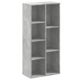 Bookcase Concrete Grey 50x25x105 cm Engineered Wood 852792