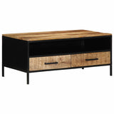 Coffee Table with Drawer Brown 90 x 50 x 40 cm Solid Mango wood 4019636