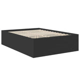 Bed Frame with Headboard Black 160 x 200 cm Engineered Wood 3408558