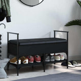 Shoe Bench Black 85.5x42x57.5 cm Engineered Wood 835229