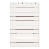 Laundry Basket White 44x44x66 cm Solid Wood Pine 832318