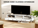 Multi-Storage Minimal TV Stand - White T3398P344833