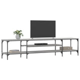 TV Cabinet Grey Sonoma 201x35x45 cm Engineered Wood&Iron 831816