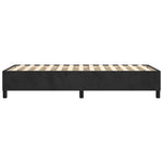 ZNTS Bed Frame without Mattress Black Single Velvet 3121222