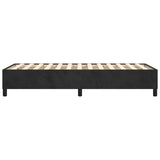 ZNTS Bed Frame without Mattress Black Single Velvet 3121222