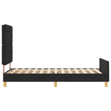 ZNTS Black Fabric Bed Frame 80x200 cm 3344608