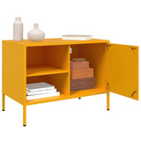 TV Cabinets 2 pcs Mustard Yellow 68x39x50.5 cm Steel 843001