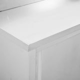ZNTS Work Table with Sliding Doors 100x50x cm Stainless Steel 51050