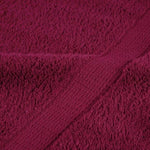 12 Piece Premium Towel Set SOLUND Bordeaux 600 gsm 137573