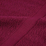 12 Piece Premium Towel Set SOLUND Bordeaux 600 gsm 137573
