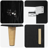 Highboard Black Oak 69.5 x 34 x 180 cm 3416199