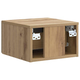 Wall-Mounted Bedside Cabinet 2 pcs Artisan Oak Engineered Wood 898104