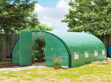 4 x 3 Polytunnel Greenhouse, with Windows and Doors - Green T3398P323825