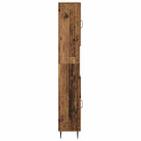 Bathroom Cabinet with Open Shelf HAARLEM Old Wood 896823