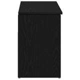 Shoe Bench Black Oak 102x30.5x45 cm Engineered Wood 859137