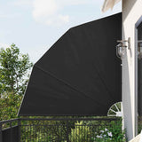 Balcony Privacy Screen 210 x 210 cm Polyester Anthracite 42000932