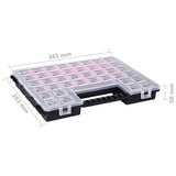Assortment Boxes 5 pcs with Adjustable Dividers 385x283x50 mm Plastic 146273