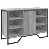 Bathroom Sink Cabinet Grey Sonoma 91x35x60 cm Engineered Wood 848667