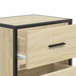 ZNTS Wall-mounted Bedside Cabinets 2 pcs Sonoma Oak 40x31x39.5 cm 848727