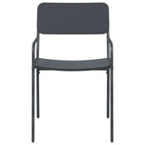 Garden Chairs 2 pcs Anthracite 51 x 55 x 81 cm Steel 42025097