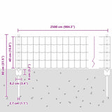 Fence with Posts Green 0.4 x 25 m Steel 3336019