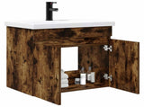 Bathroom Vanity Unit with Tap Smoked Oak 61 x 40 x 74.5 cm 889541