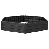 Raised Bed Black 148 x 129 x 25 cm PP 42033406