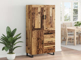 Highboard Old Wood 69.5 x 34 x 180 cm Engineered Wood 3415828
